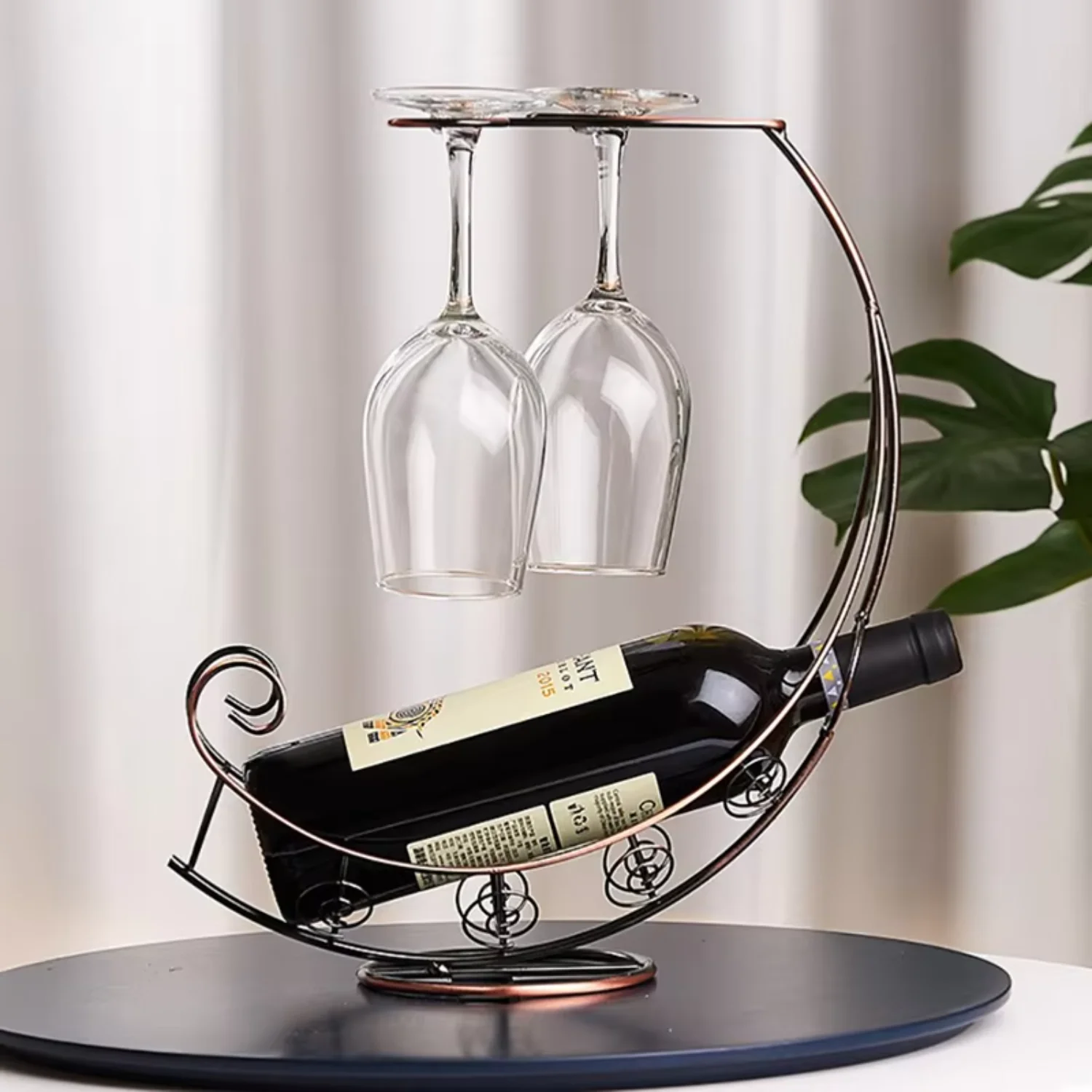 Creative metal wine rack, hanging wine glass stand bar bar, bracket display