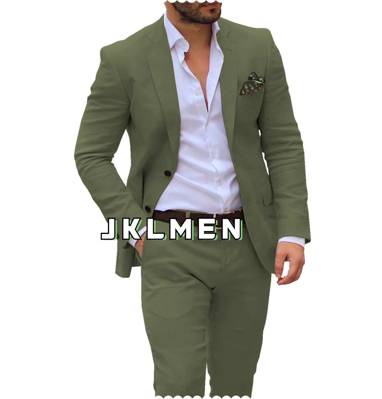 

Men's Suits Blazer Sets Trousers Male Slim Gentleman Customized Two Piece 2023 Groom Tuxedo Male Homme Wedding(Blazer+Pants)