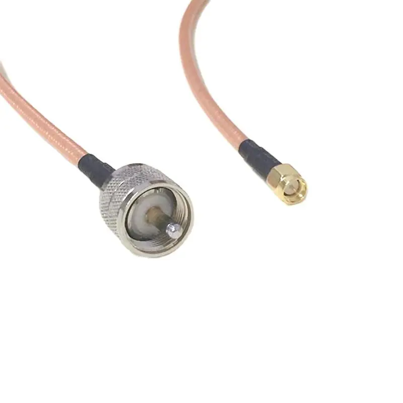 New  SMA Plug Switch UHF Male PL259  Cable Adapter RG316 RG58 RG142 Wholesale Fast Ship 15CM 6\