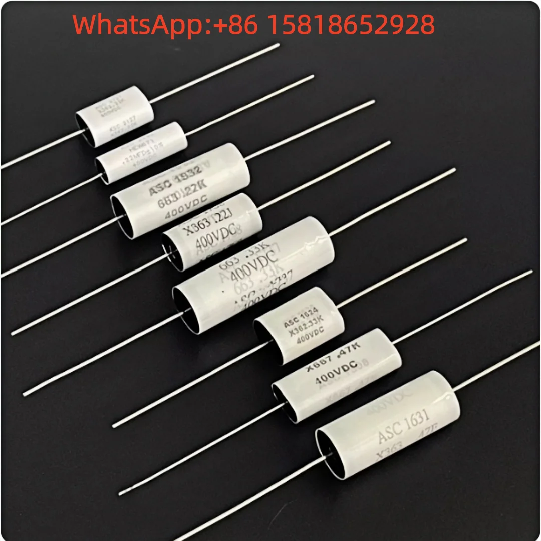 5pcs X362 400V 0.33UF X667 400V 0.47UF USA ASC Axial Hi-Fi Audio Coupling Non-Polar Capacitors