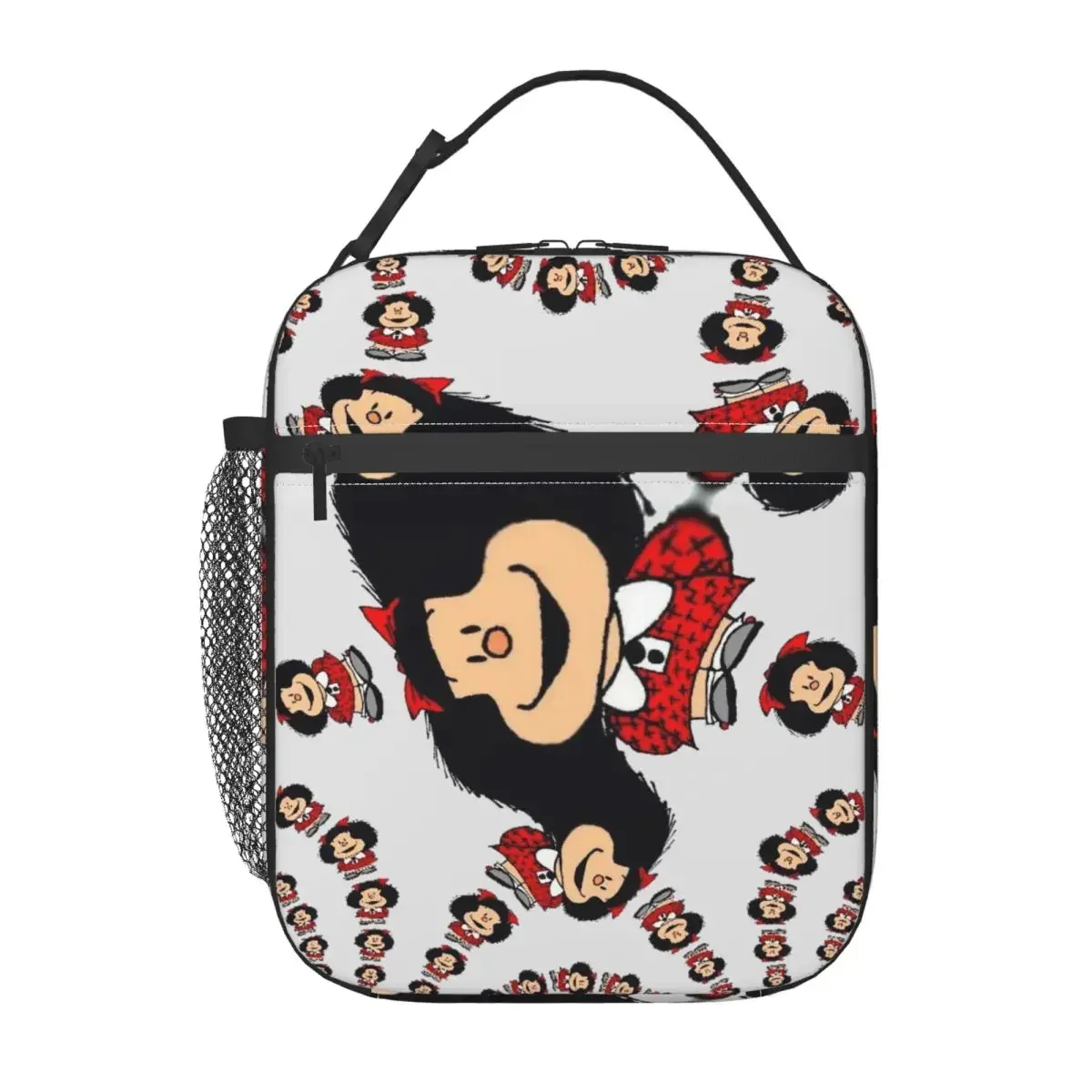 

Custom Anime Mafalda Lunch Bag Cooler Thermal Insulated Lunch Box for Women Kids School Food Portable Tote Bags