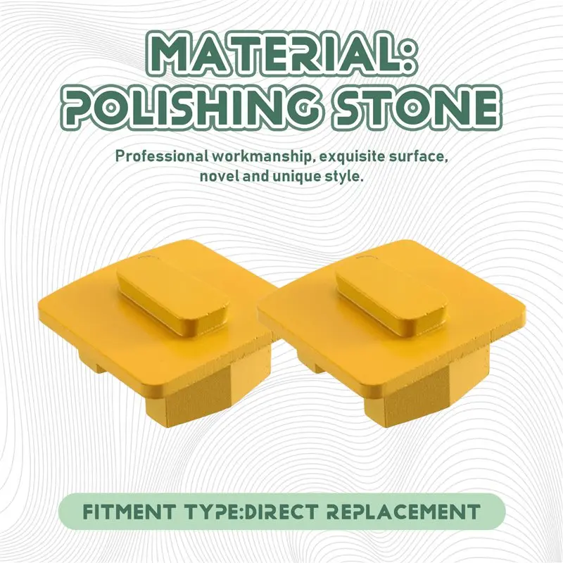 2026 Hot Style Concrete Floor Polishing Tools- Double Segment Diamond Grinding Blocks(3Pcs) For Cement And Stone Surfaces