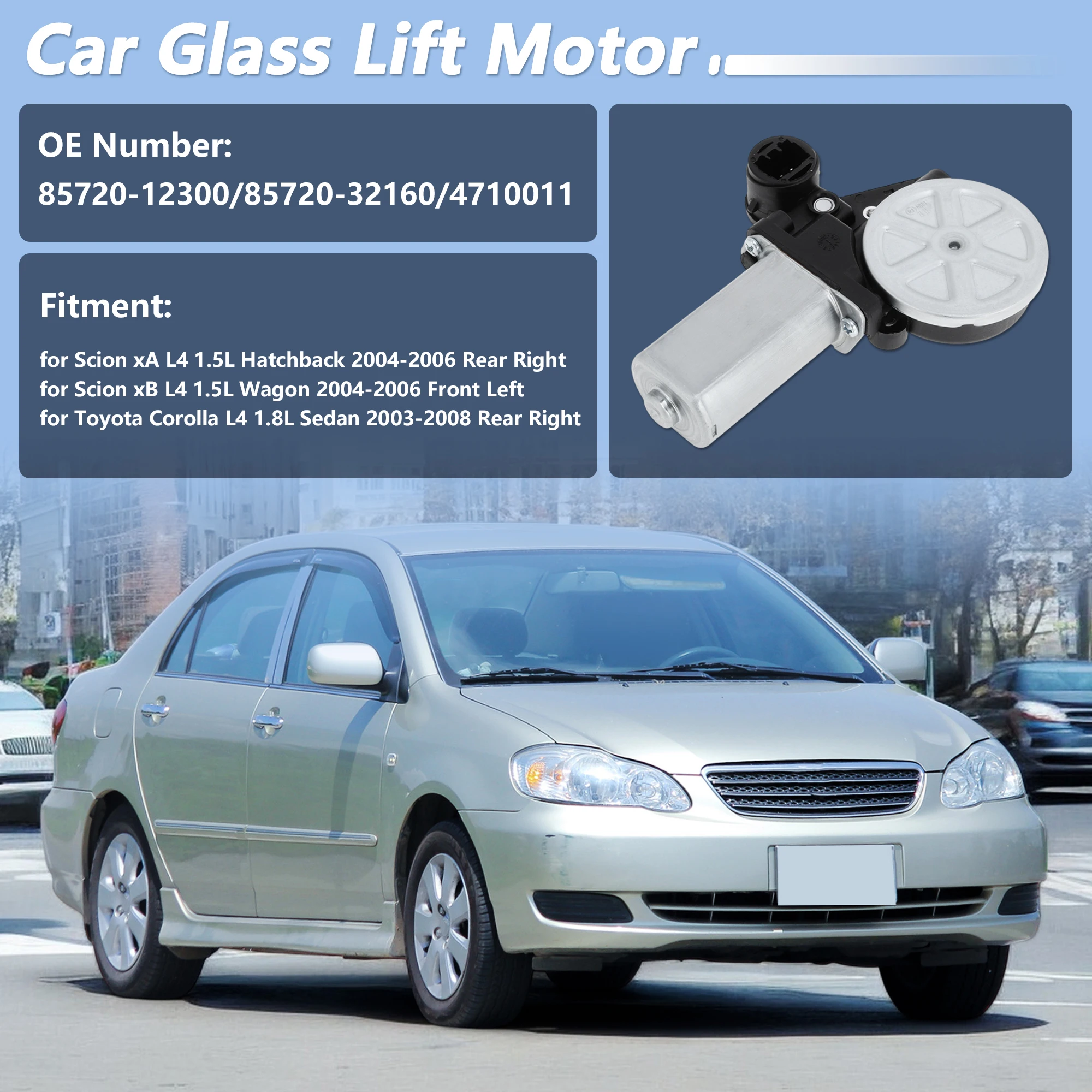 

UXCELL Мотор подъема стеклоподъемника для Toyota Corolla 03-08 для Scion xA xB NO. 8572012300