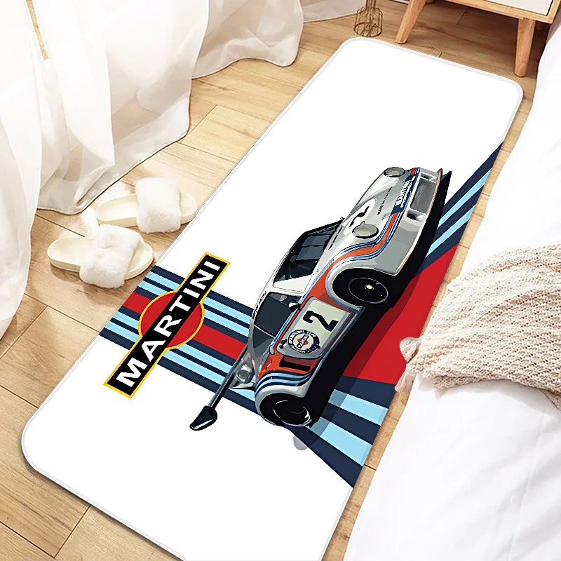 Racing Martini Door Mat Entrance Non-slip Doormat Washable Kitchen Carpet Living Room Hallway Rugs Bathroom Bath Door Mats