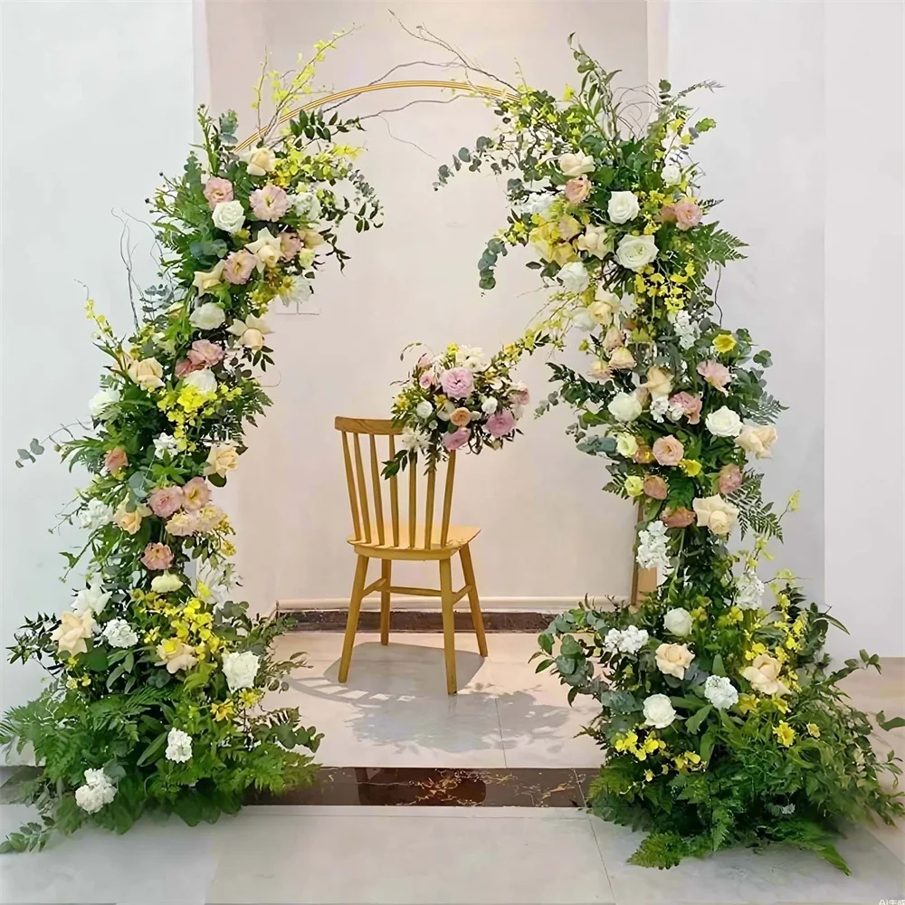 2,1 m x 2,4 m Metall-Bogenständer, stabile Basis, einfache Montage, Ballon-Blumen-Dekoration für Hochzeit, Brautparty, Weihnachten, Geburtstagsfeier, DIY-Hintergrund – Detail 1