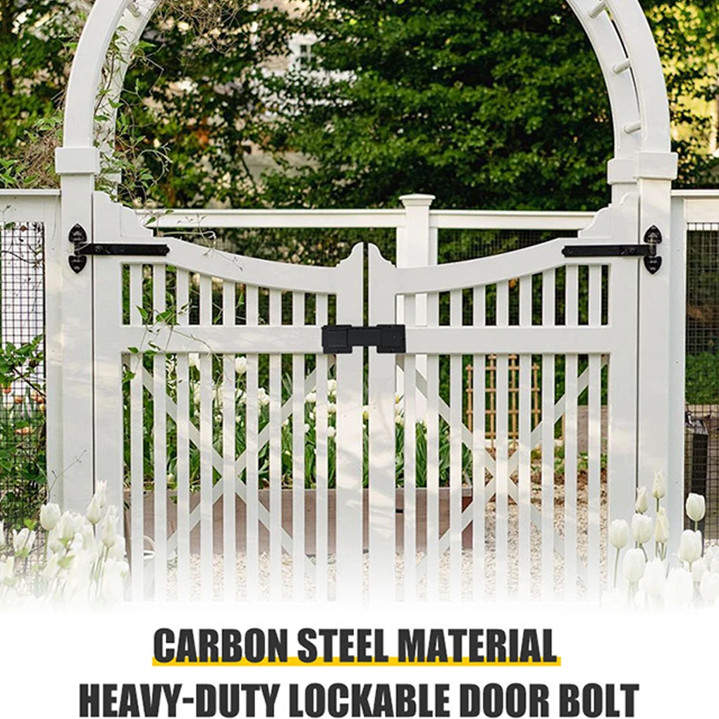 

9-дюймовый замок-защелка из алюминиевого сплава, поворотный замок-защелка, усиленная дверная защелка для дверей и деревянных заборов