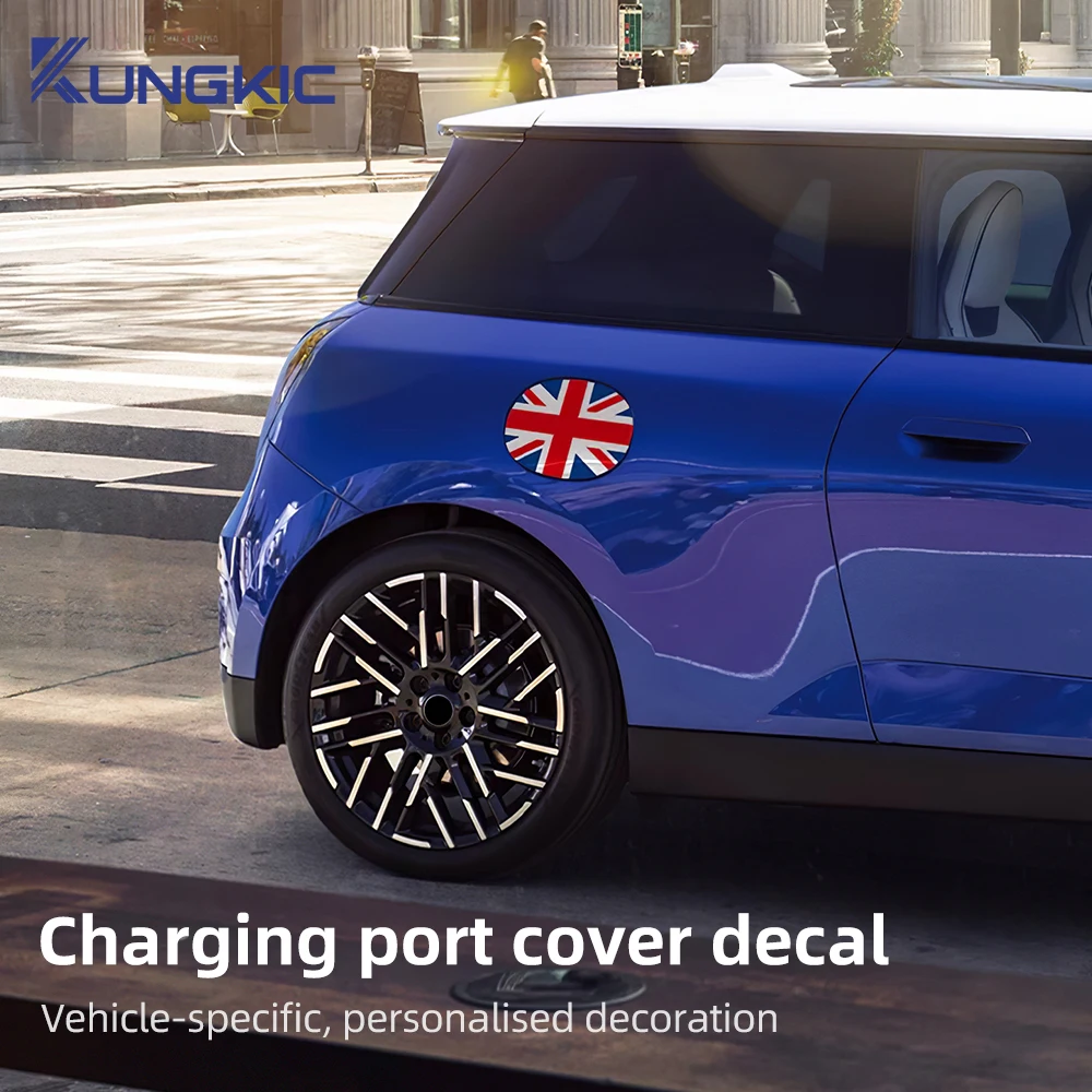 

Car Fuel Tank Decoration Cover Union Jack Vinyl Gas Oil Cap Sticker Exterior Accessories for Mini Aceman J05 J01 EV 2024 2025
