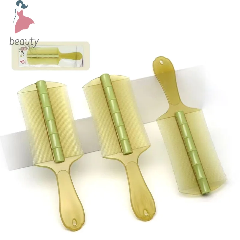 Peigne à poux double face pour enfants et animaux de compagnie, dents fines, massage du cuir chevelu, élimination professionnelle des puces, grille, dents ultra-denses