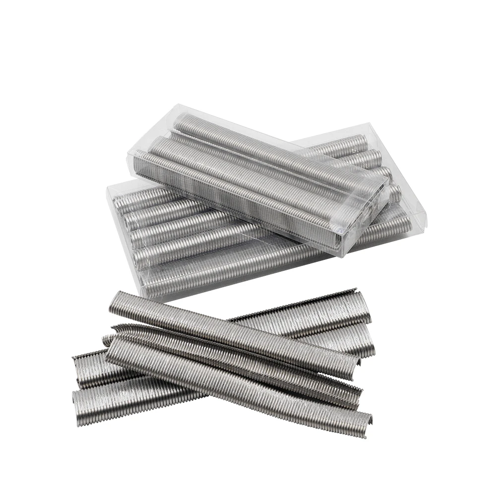 1000pcs Stainless Steel C-rings Nails C17 Staples C24 Staples Hog Rings Cage Fence Nails for Pneumatic C-type Nailer SC7E SC760C