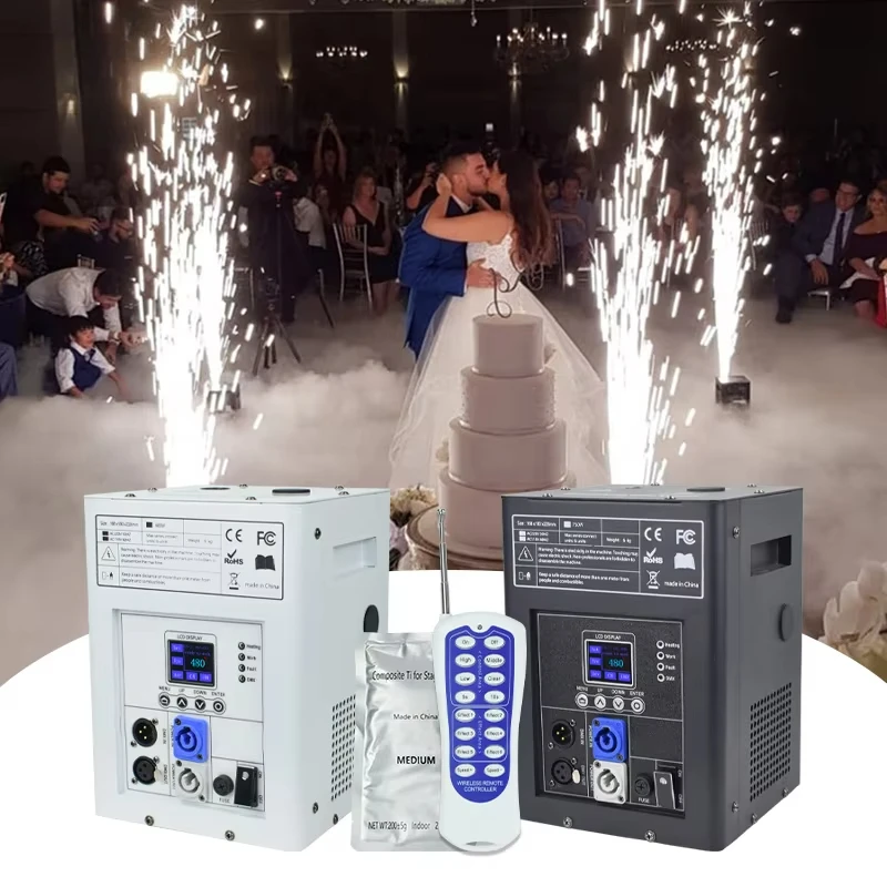 

MOWL 750W Wireless DMX Control Fireworks Fountain Cold Spark Machine For Wedding Stage