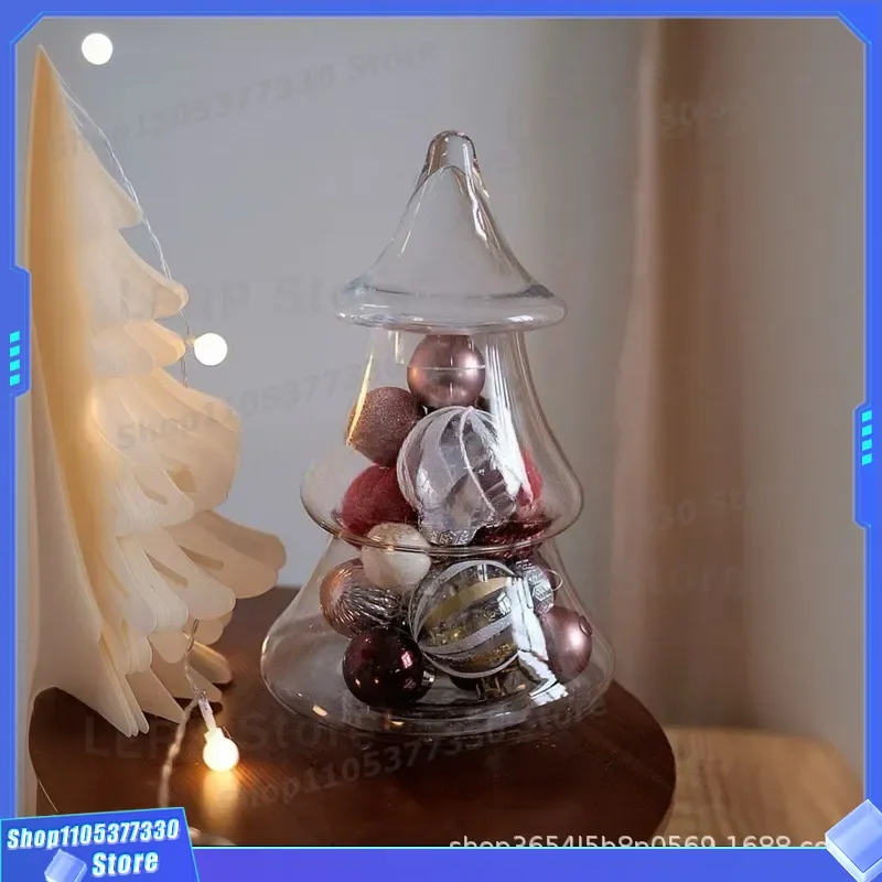 European Style Hand Blown Glass Candy Jar Creative Wedding Dessert Table Decoration Beautiful Storage Container for Soft Home