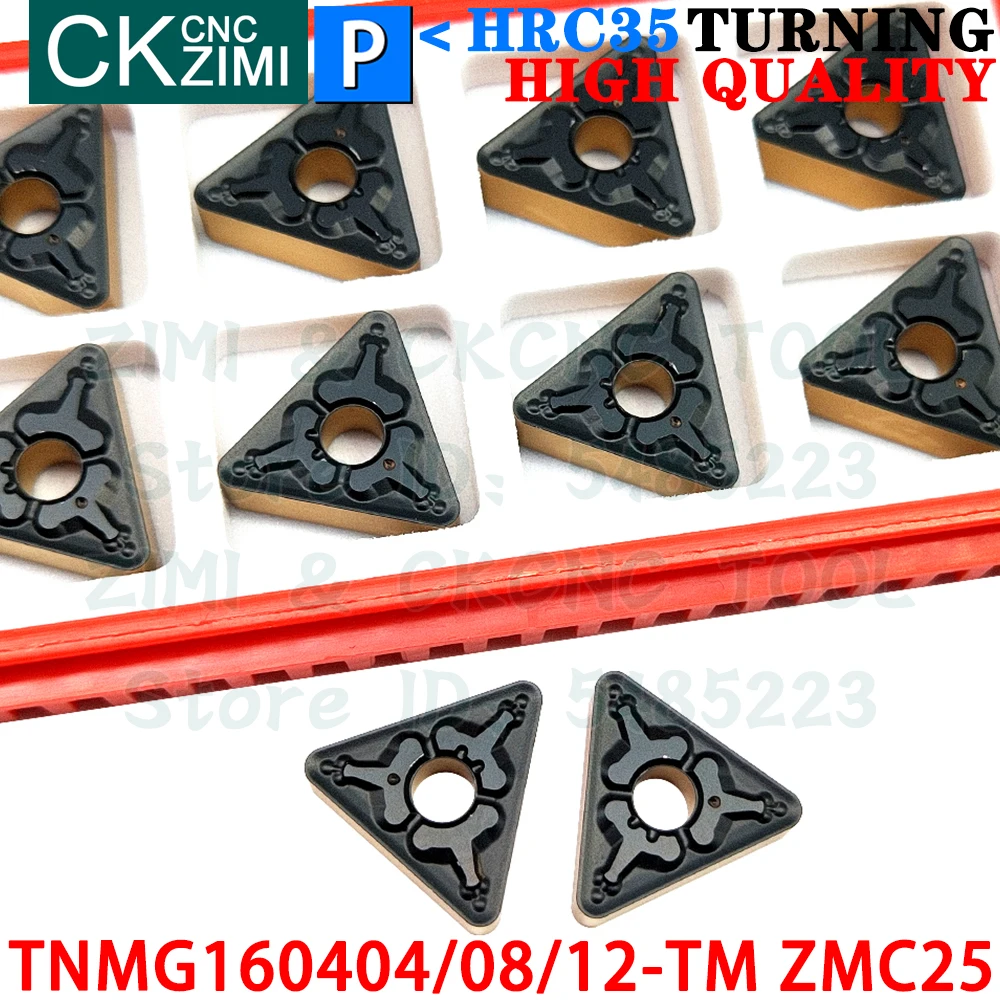TNMG160404-TM TNMG160408-TM TNMG160412-TM ZMC25 Carbide Insert External Turning Inserts Tools ​TNMG CNC Metal lathe Cutting Tool