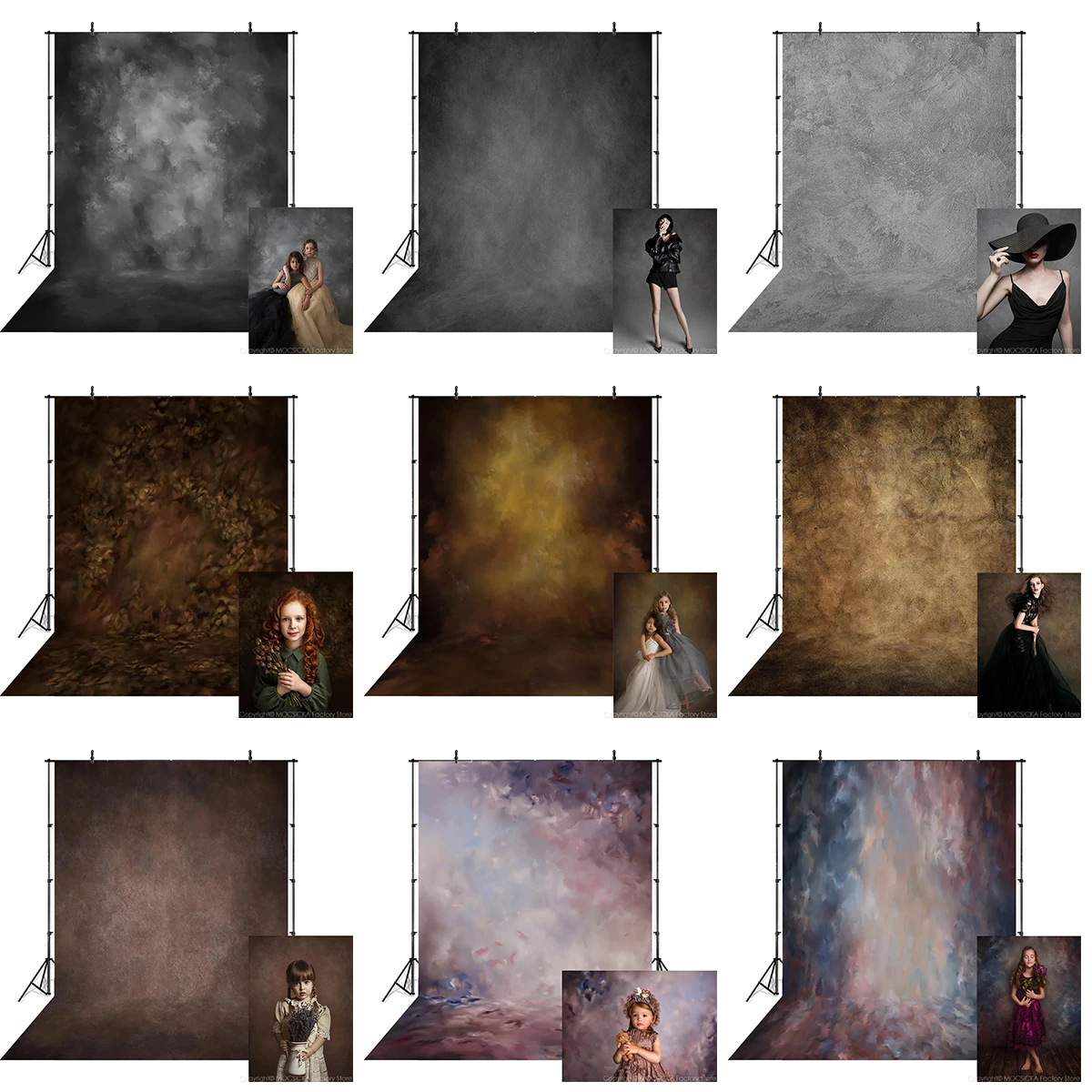 Abstract Vintage Texture Photography Background Baby Portrait Photostudio Poly Backdrop Kids Pregnant Photocall Props