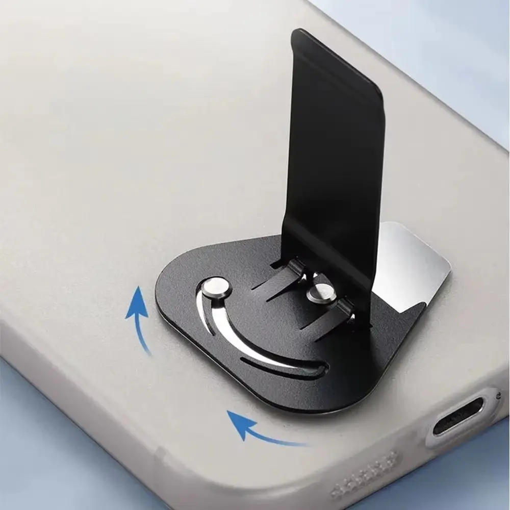 Practical Foldable Phone Holder Ultra Thin 90° Rotating Tablet Stand Holder Anti Slip Alloy Kickstand
