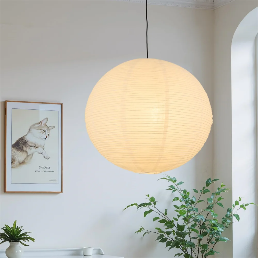 

​2pcs White Round Paper Lantern Chinese Foldable Ceiling Light Lampshade Hanging Home Party Decor for Living Room Bedroom​
