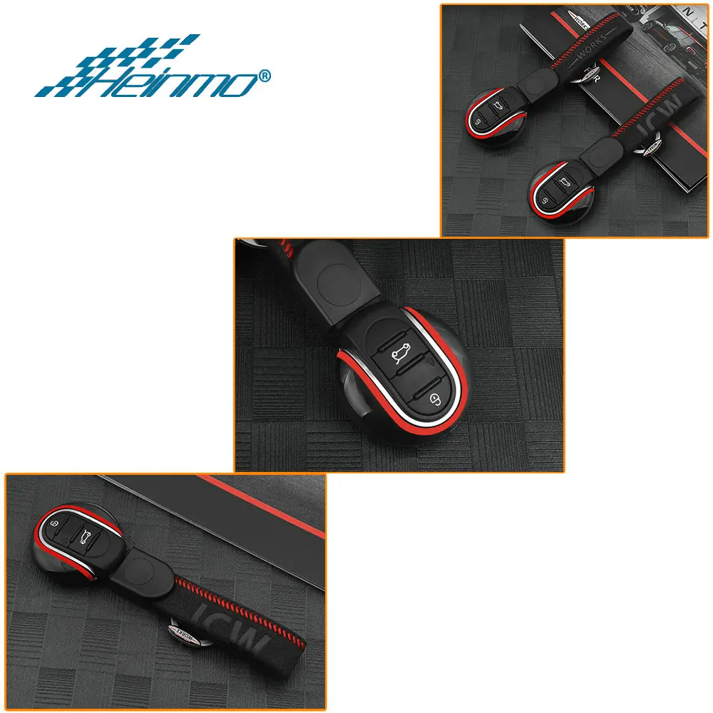 Car Styling Suede Accessories KeyChain Key Case Cover Protector Rope For MINI Cooper JCW D S ONE F54 F55 F56 F57 F60 Countryman