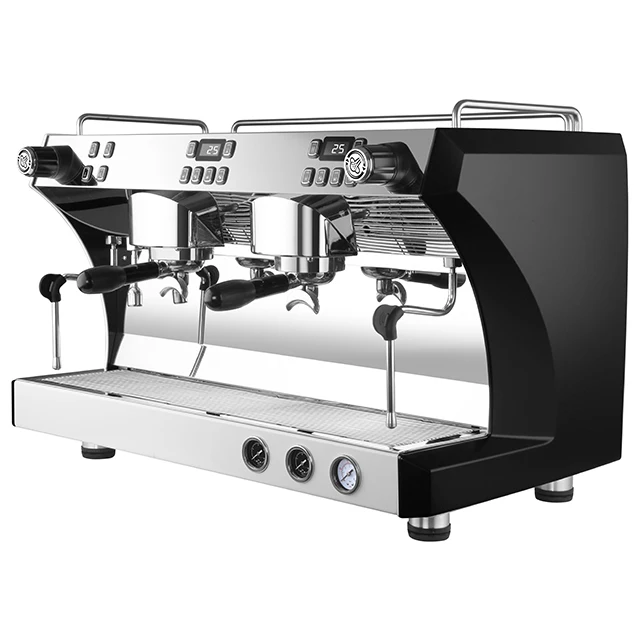 New Double Group Triple Boilers Espresso Coffee Machine, Hot Water & Steam Frother for Cappuccino Latte