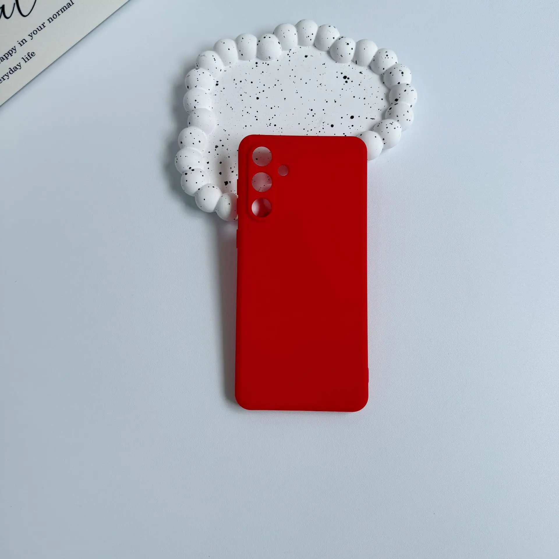 Für Galaxy s26 A52 A17 A05S Full-Cover-Handyhülle mit gerader Kante und Würfelmuster aus Silikon A07 – Detail 7