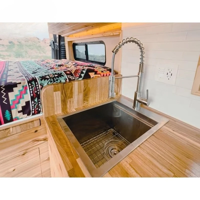 المنزل المتنقل فان سبرينتر يمكن تخييم RV الفاخرة للبيع قوافل الهجين Campervans شاحنة خفيفة