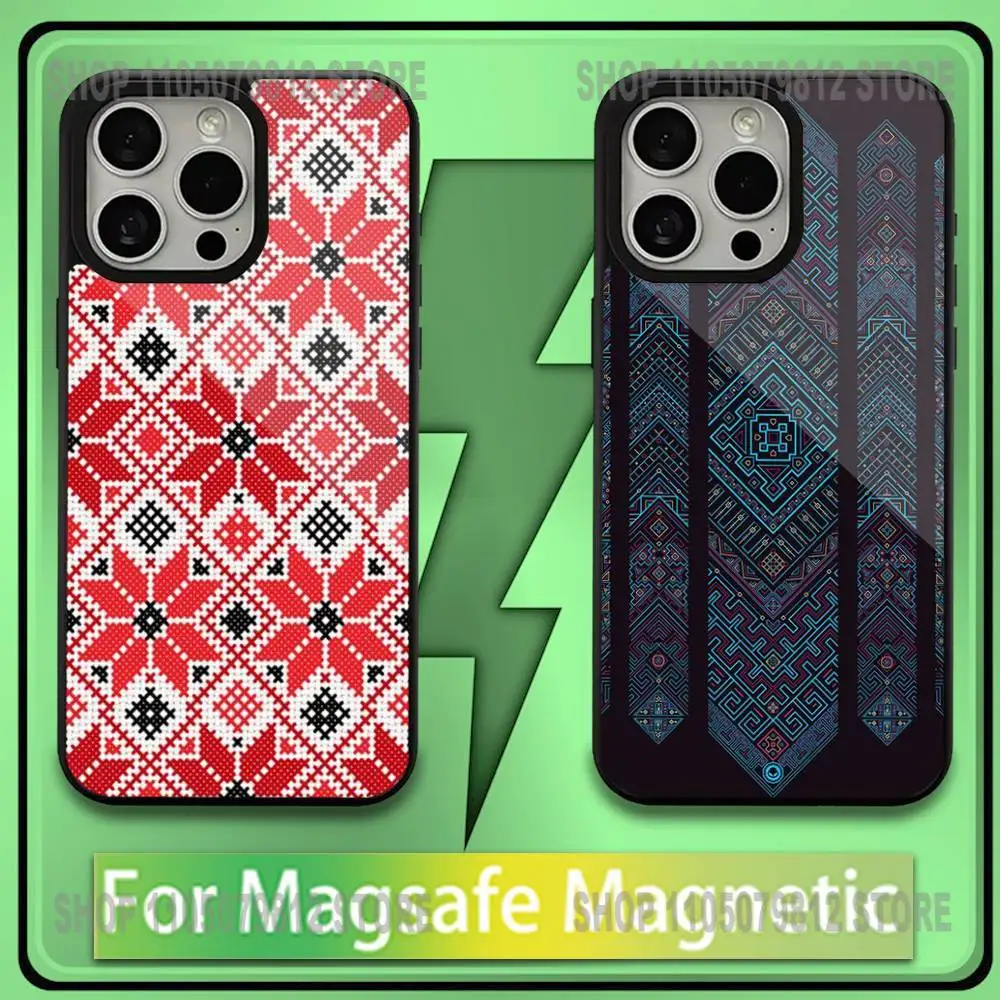 

U-Ukraine O-Ornament pattern Phone Case For iPhone17,16,15,14,13,12,11,Plus,Pro,Max,Mini Soft Magesafe Magnetic Wireless Charge