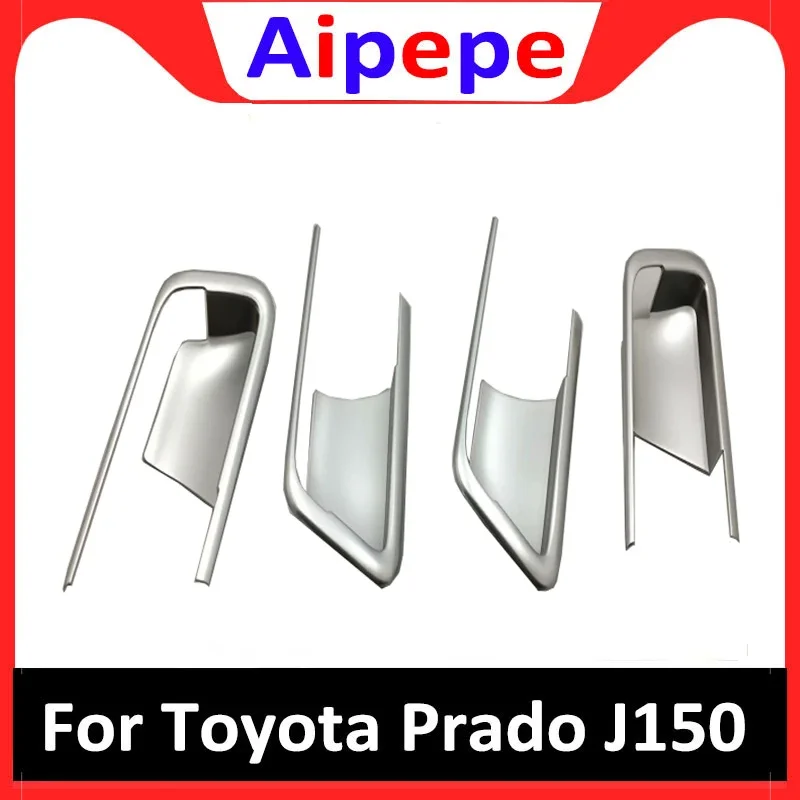 

For Toyota LAND CRUISER PRADO LC150 FJ150 2018 Interior Door Handle Bowl Cover ABS Chrome Stickers Car-Styling Accessories