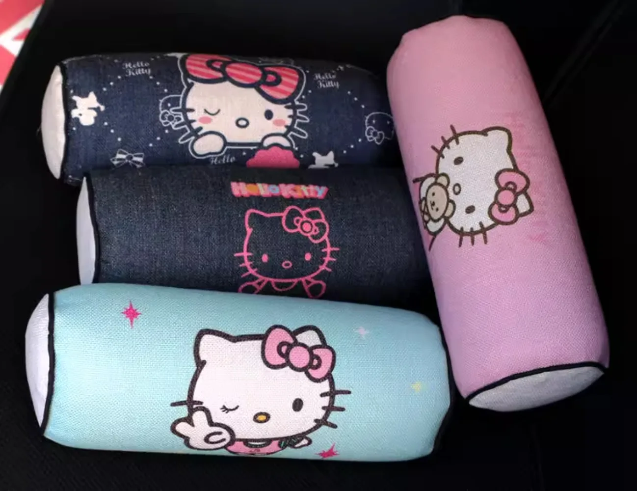 

Hello Kitty Car Neck Headrest Pillow Memory Foam Car Seat Neck Pillow Breathable Flax Head And Neck Support For Sleep Pillow