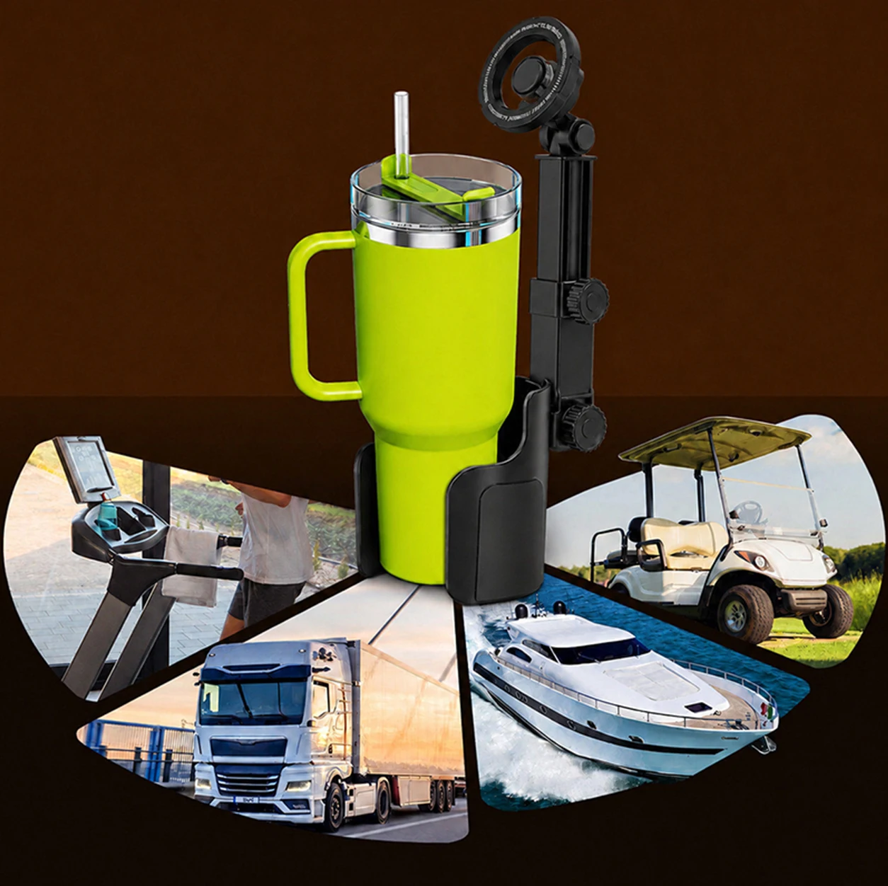 BLALION Universeller Magnetischer Auto-Handyhalter 2-in-1 Multifunktionaler Auto-Getränkehalter mit Telefonhalterung für Auto-Zubehör – Detail 8