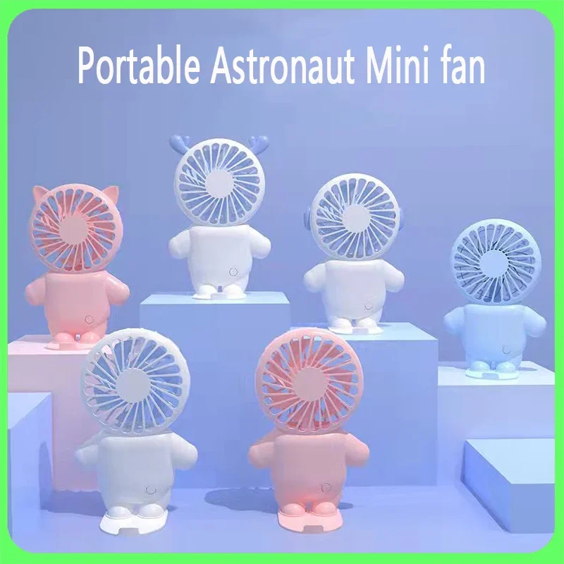 

2024 New Astronaut Handheld Small Fan Portable Mini fan Astronaut Silent for Home Desktop High Wind Power Student Summer Gift