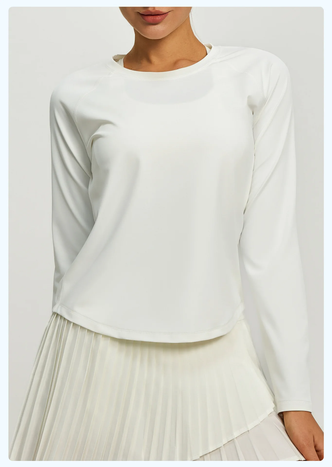 2026 Frühling Sommer Neue Damen Yoga-Top Locker Sitzendes Atmungsaktives Sport-Langarmshirt Einfarbiges Basic-Oberteil Reitbekleidung – Detail 18
