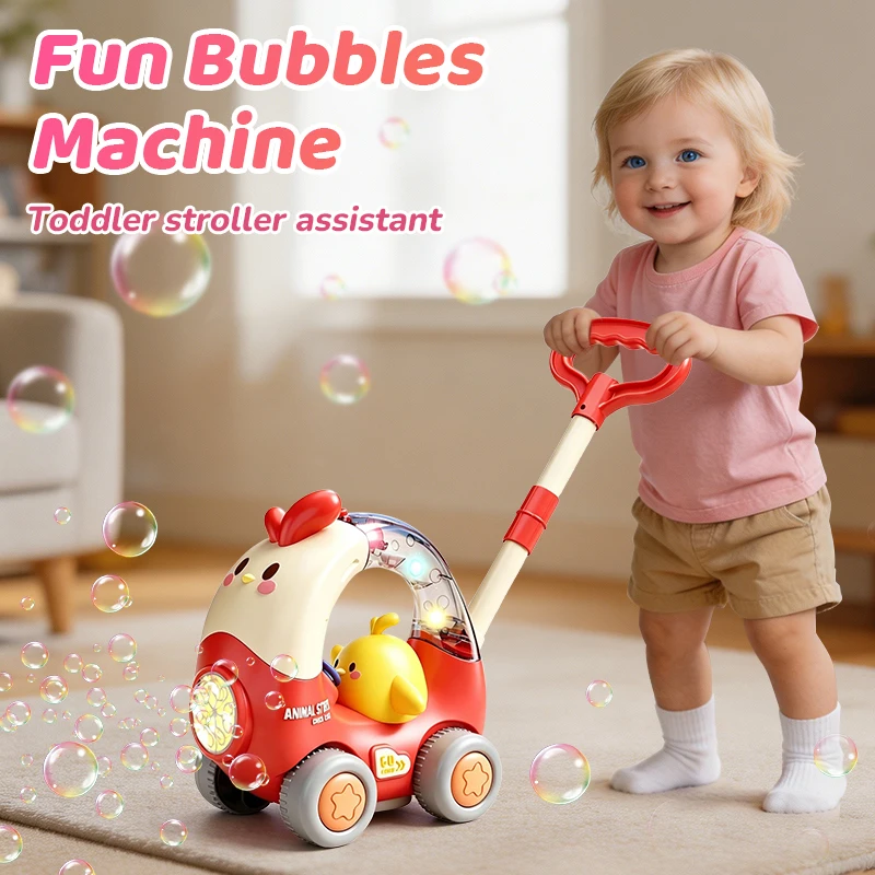 Kids Outdoor Lawn Mower - Carrito de burbujas de pollo para