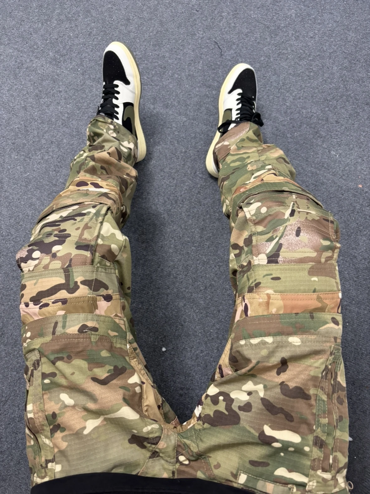 American Retro Street Loose Military Bird Dstring Camouflage Hard Man Cool Casual Pants Workwear Long Trousers