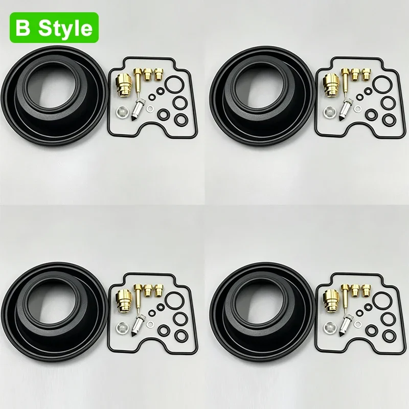For Suzuki Bandit 1200 GSF1200S 2001-2005 Carburetor Rebuild Kit with Vacuum Diaphragm , 4 Sets Carb Repair Overhaul Kit
