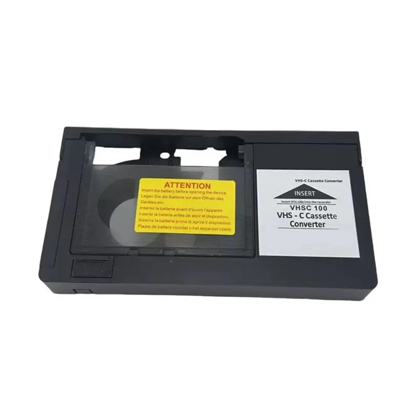 Convertidor A33T-VHS-C para JVC, RCA, Panasonic VHS a VHSC SVHS-C con paño de limpieza, convertidor de estilo clásico
