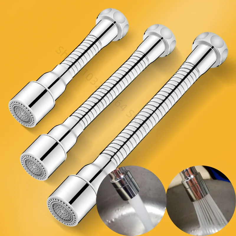 1080° Stainless Steel Universal Rotation Faucet Sprayer Head for Kitchen Washbasin Extension Faucet Bubbler Tap Splash Nozzle