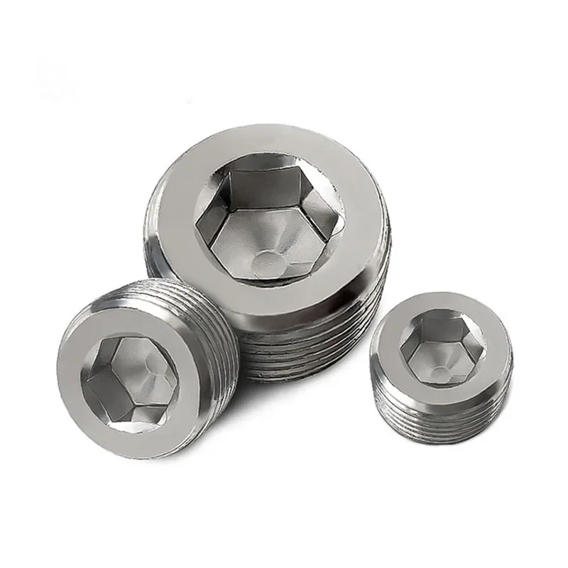 

2-100pcs/lot Galvanized 1/8" 1/4" 3/8" 1/2" BSP NPT Male Countersunk Flange Hex Square End Plug Cap Galvanized Pipe Fitting