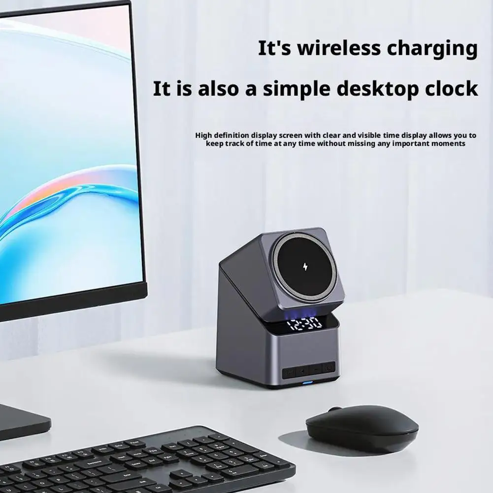 

4 In 1Magnetic Wireless Charger Stand 15W Fast Wireless Charging 180° Electric Rotation Multifunctional Phone Accessory