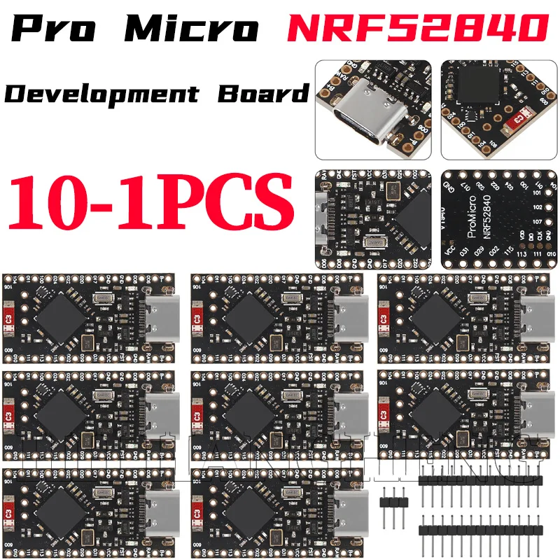10-1PCS Pro Micro NRF52840 Development Board Wireless  Module Nano V2.0 Bluetooth Charging Management TYPE-C Compatible