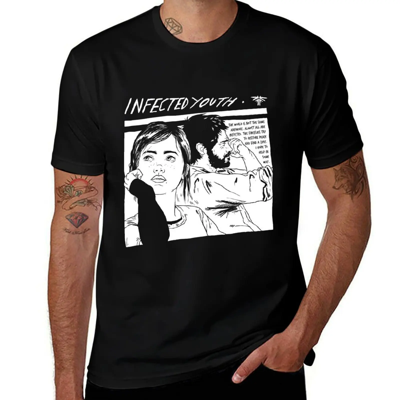 Infected Youth T-Shirt Gym Wear Breathable Short Sleeve Tee
