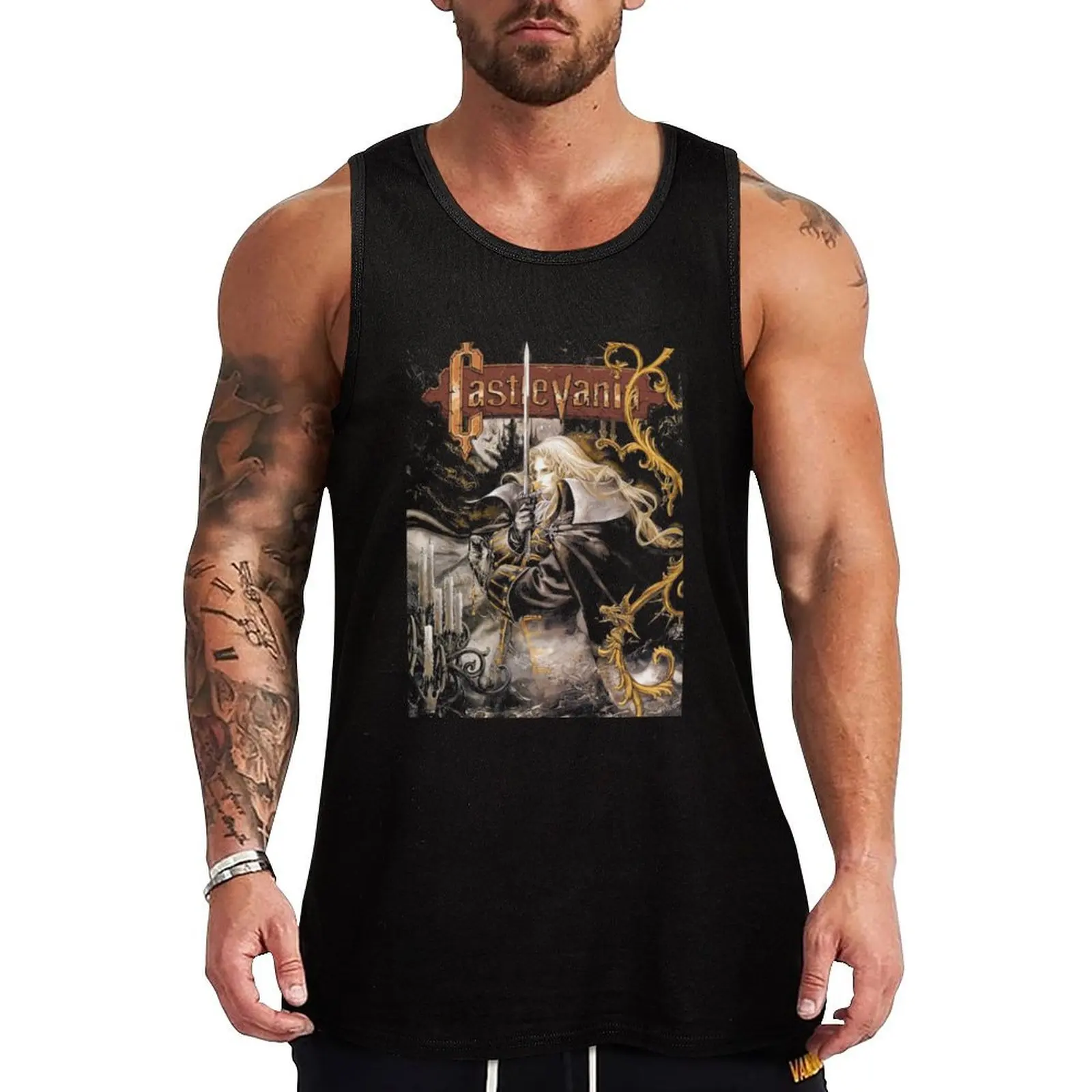 

Castlevania - Symphony of the Night Tank Top Sleeveless men singlets for men men clothing Men's vest