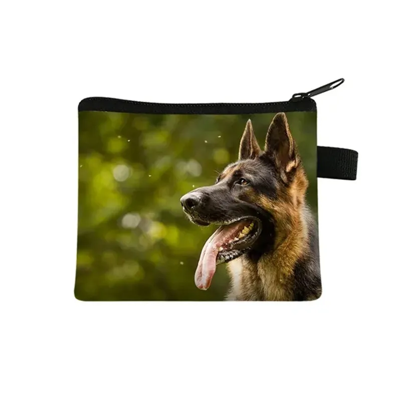 2025 New German Shepherd / Husky Dog Print Coin Purse Women Wallet Girls Clutch Money Holder Bag Zipper Pouch Cute Coin Bags #4