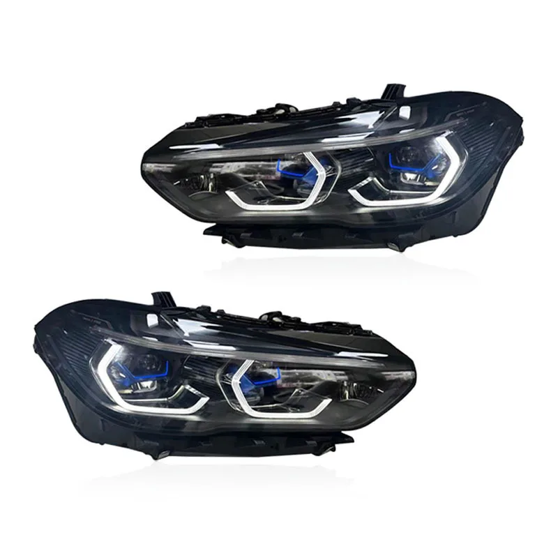 LED Headlights FOR BMW X5 G05 , 19-22 Model Upgrade, Original Low to High Beam, No Damage Installation