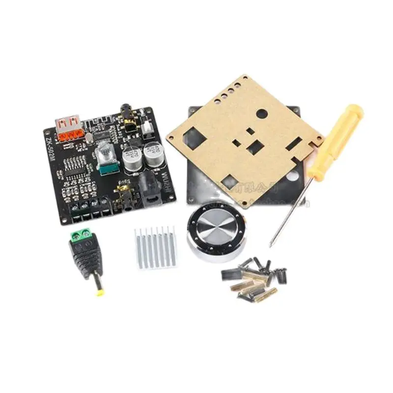 2.0 Stereo 2 * 50W Bluetooth 5.0 Digital Amplifier Board Module Onboard AUX/USB Interface ZK-502M