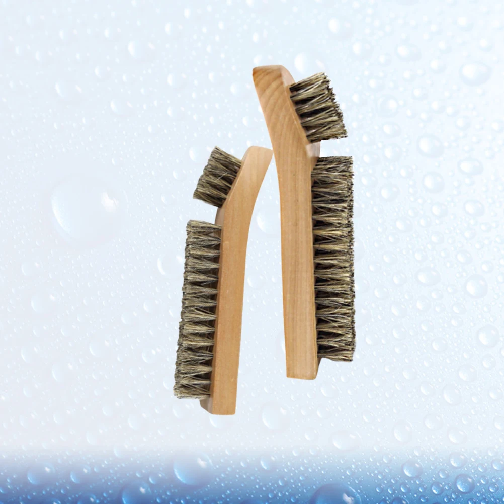 

2pcs Bristle Shoes Cleaning Brush Shoe Brush Polishing Portable Cleaning Brushes for Shoes Durable Lightweight Storage