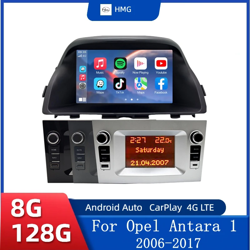 Android OS Car Radio Multimedia For Opel Antara 1 2006 - 2014 2015 2016 2017 Wireless CarPlay Android Auto GPS Navi Autoradio 4G