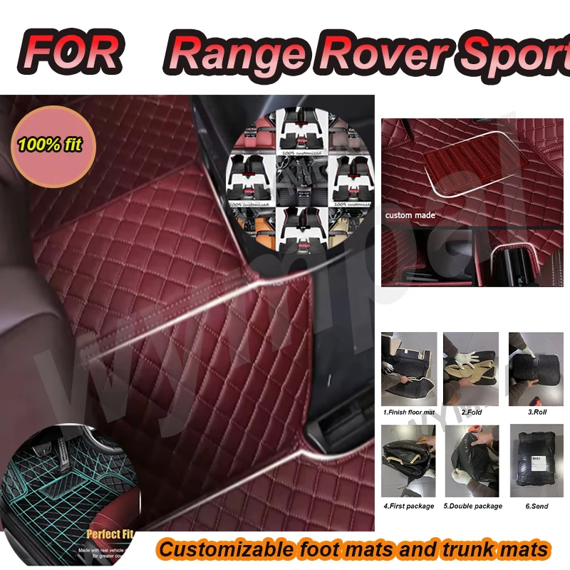 

LUXURY Custom Luxury Car Floor Mats For Range Rover Sport 2014 2015 2016 2017 2018 5 Seater