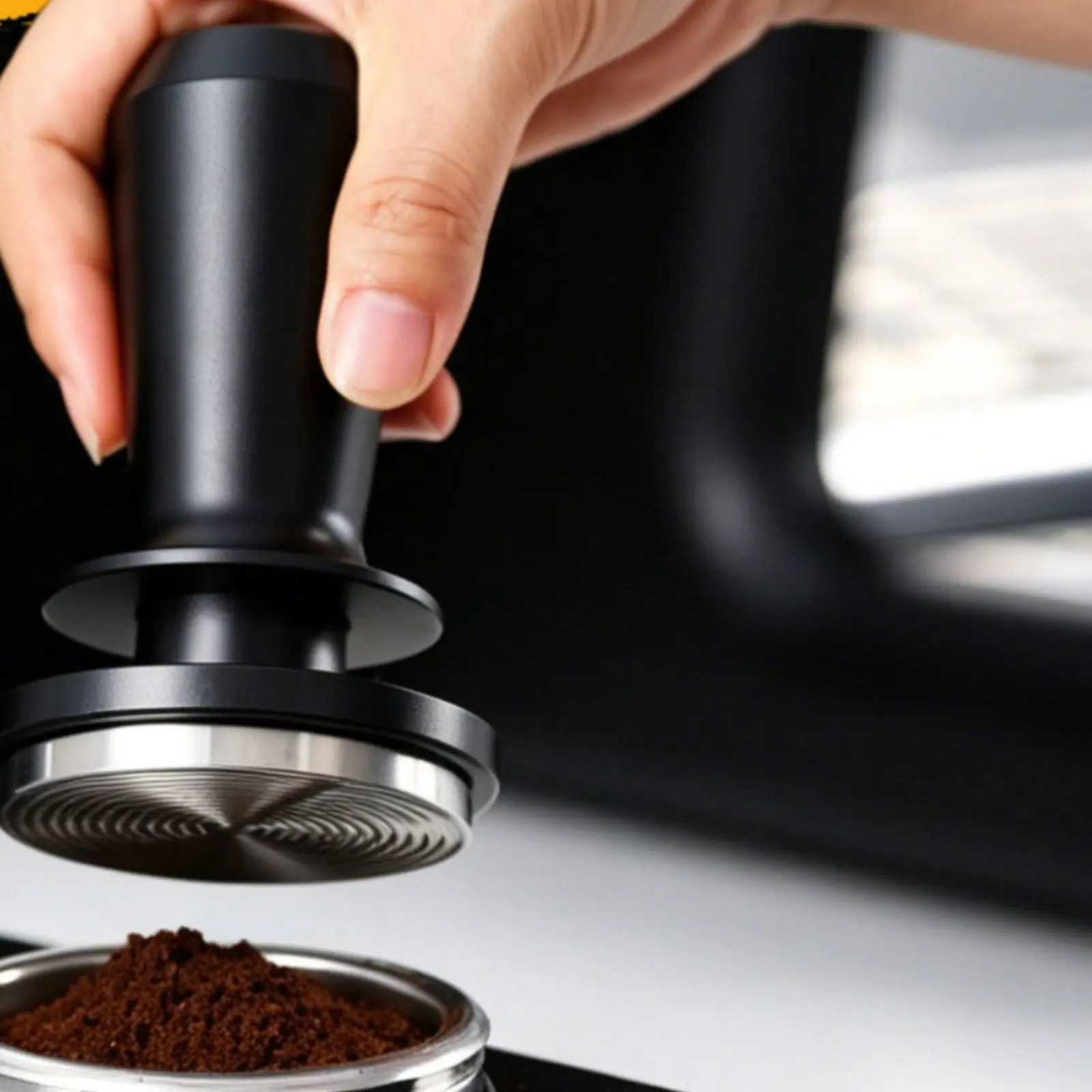 

Force Coffee Tamper Consistent Extraction Force Tamper Anti Pressure Deflection Refined Handle for Home Cafe