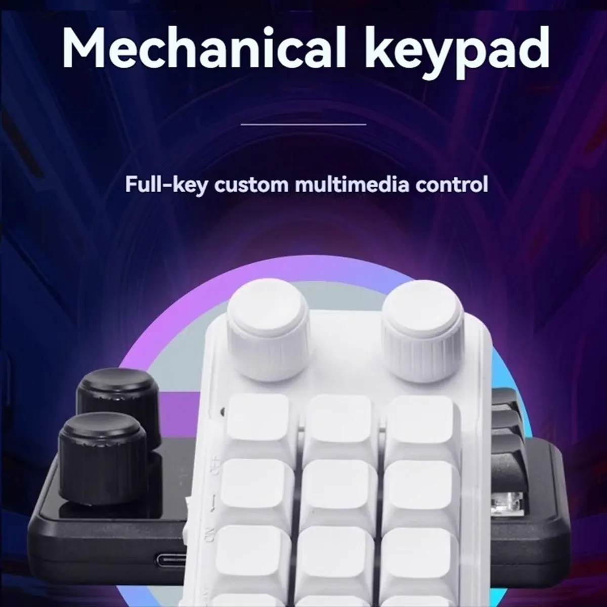 Superb- Programming Macro Custom Wired Keyboard RGB 12 Key Copy Paste Button Mini Gaming Keypad Hotswap Macropad Yellow+Black