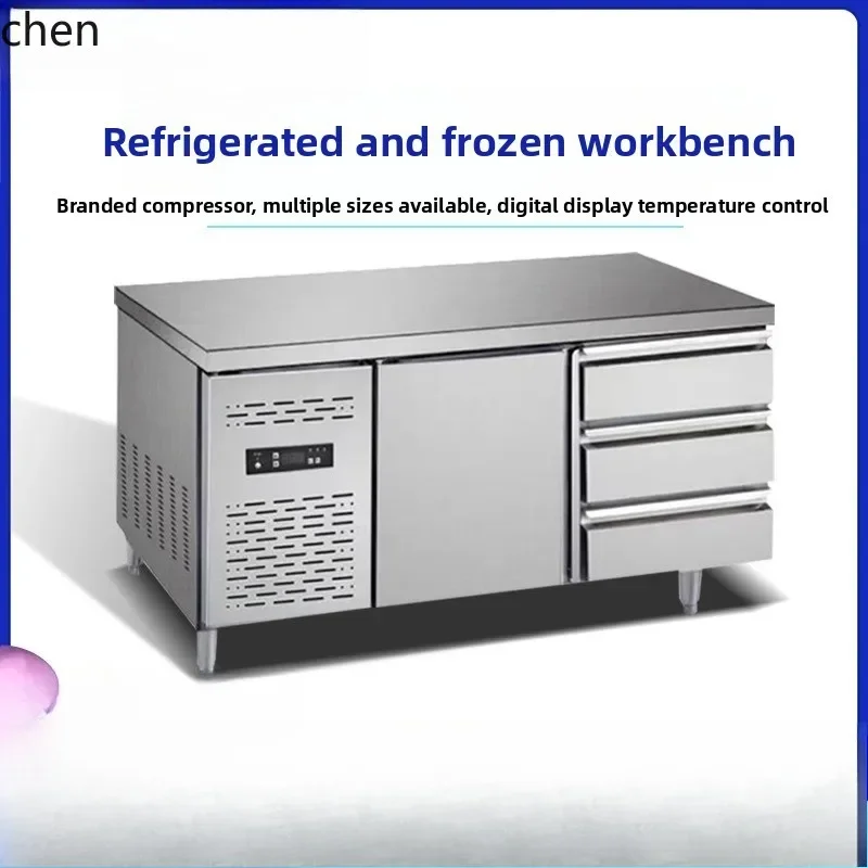 Refrigerated Cabinet Drawer Workbench Kitchen Refrigerator Operation Table Freezer