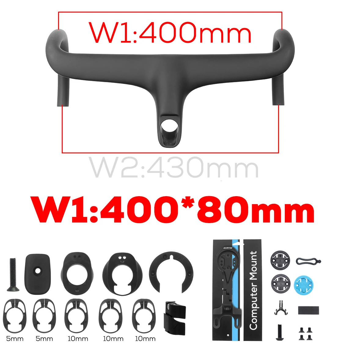 ULLICYC T4 ULTRA Racefiets Full Carbon Fiber Interne Kabel Geïntegreerde Fietsstuur Cockpit Voor 360mm-380mm Met Mount