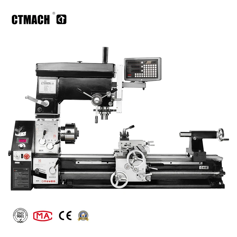 CT3325L 1000mm Multi Purpose Lathe Mill Combo Machine 3 in One  G1340/G1324 Manual Metal Lathe Milling Machine